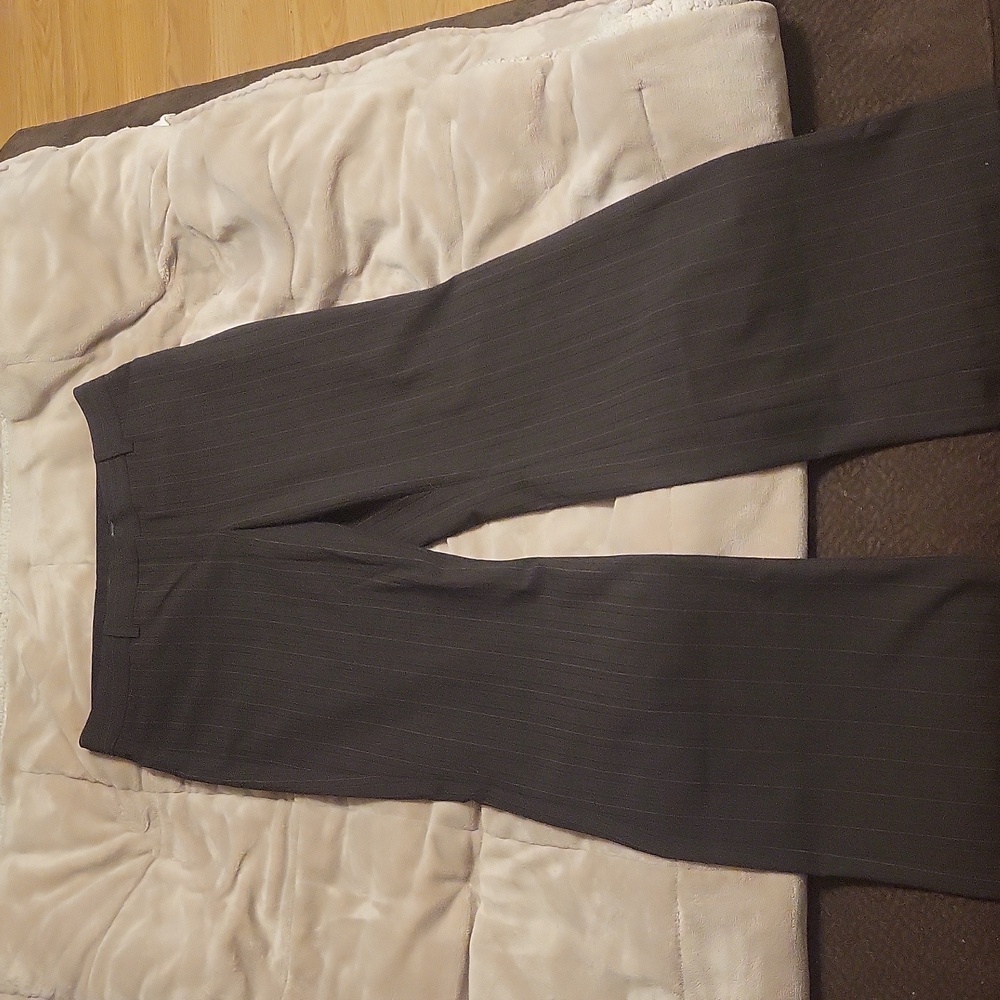 Office wear dress pants brown pinstripe multi color